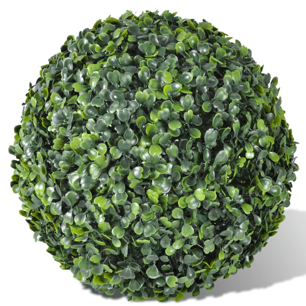 Artificial Plant Set of 2 Mixed green PVC 14 in diameter