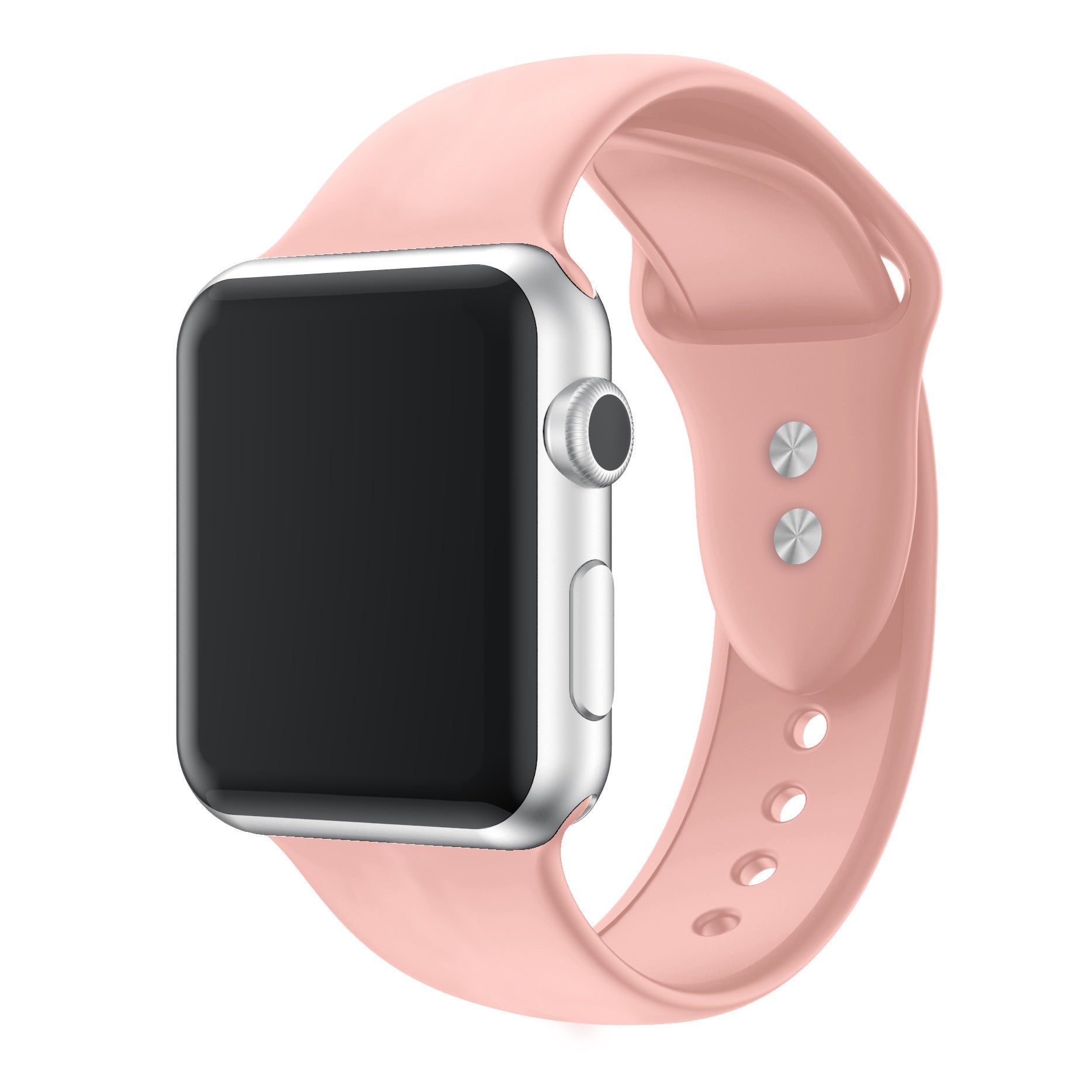 Silicone Watch Strap with Double Pin Buckle