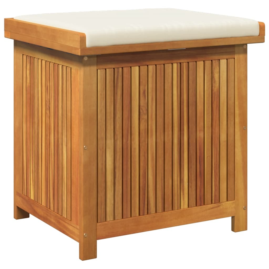 Cushion Box Cream white, Woodgrain