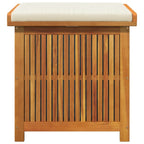 Cushion Box Cream white, Woodgrain