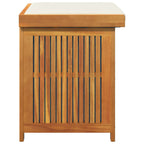 Cushion Box Cream white, Woodgrain