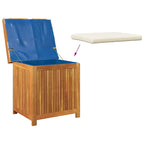 Cushion Box Cream white, Woodgrain