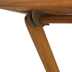 Bistro Set Warm Wood Tone Solid Acacia Wood Foldable Bistro Set