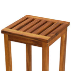 Bar Chair Set of 2 Natural wood Solid acacia wood Medium