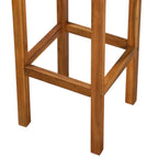 Bar Chair Set of 2 Natural wood Solid acacia wood Medium