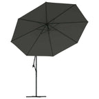 Cantilever Garden Parasol Anthracite Polyester and Metal Large