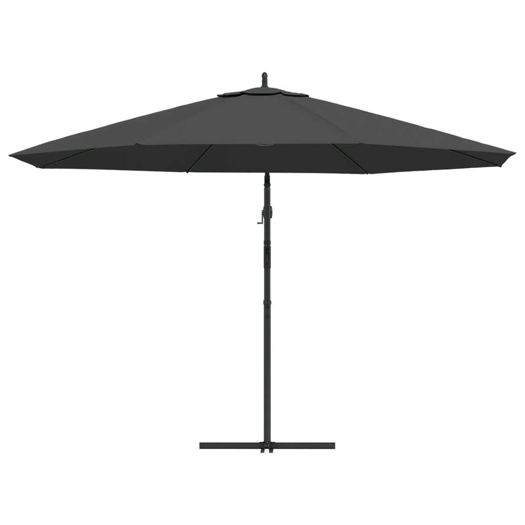 Cantilever Garden Parasol Anthracite Polyester and Metal Large