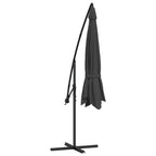 Cantilever Garden Parasol Anthracite Polyester and Metal Large