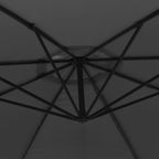 Cantilever Garden Parasol Anthracite Polyester and Metal Large