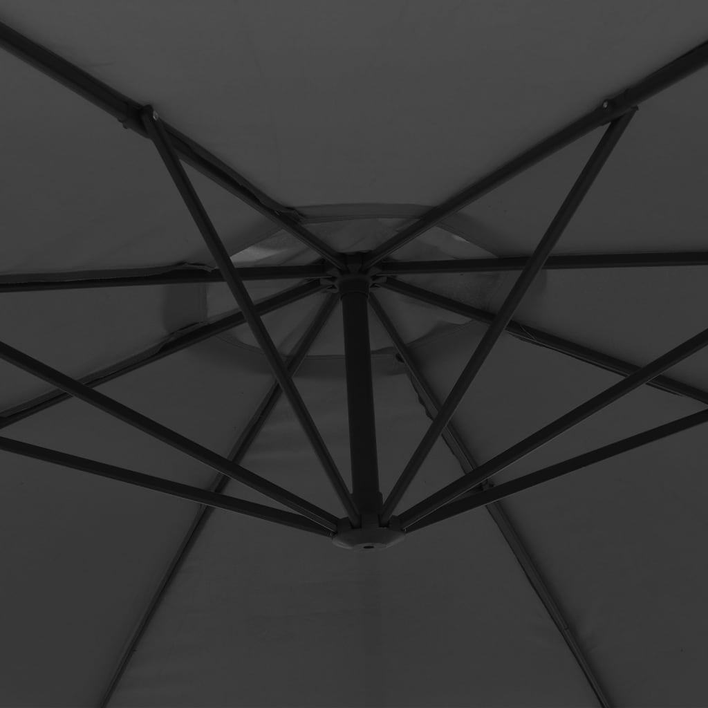 Cantilever Garden Parasol Anthracite Polyester and Metal Large