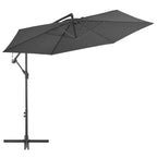 Cantilever Garden Parasol Anthracite Polyester 118.1 in canopy
