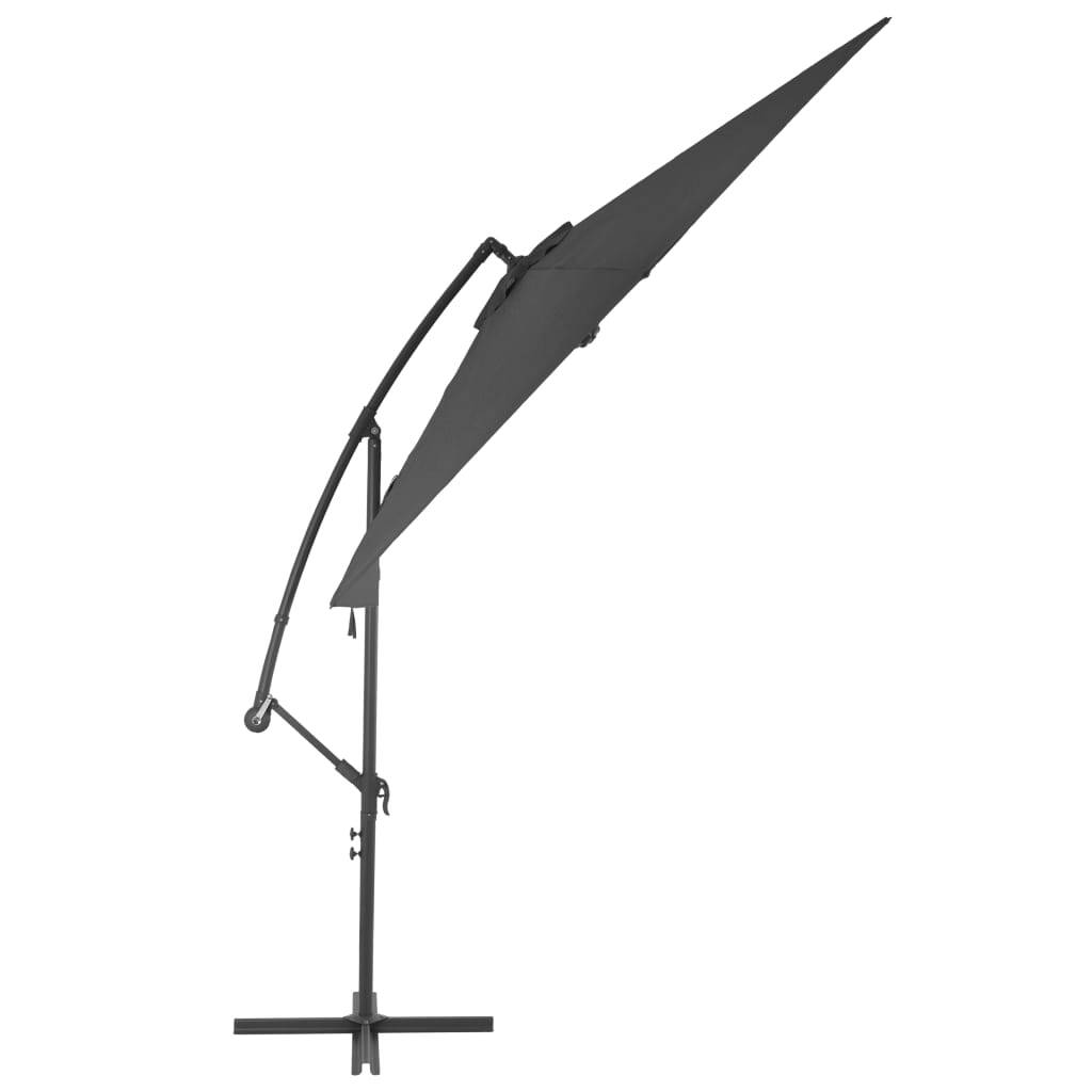 Cantilever Garden Parasol Anthracite Polyester 118.1 in canopy