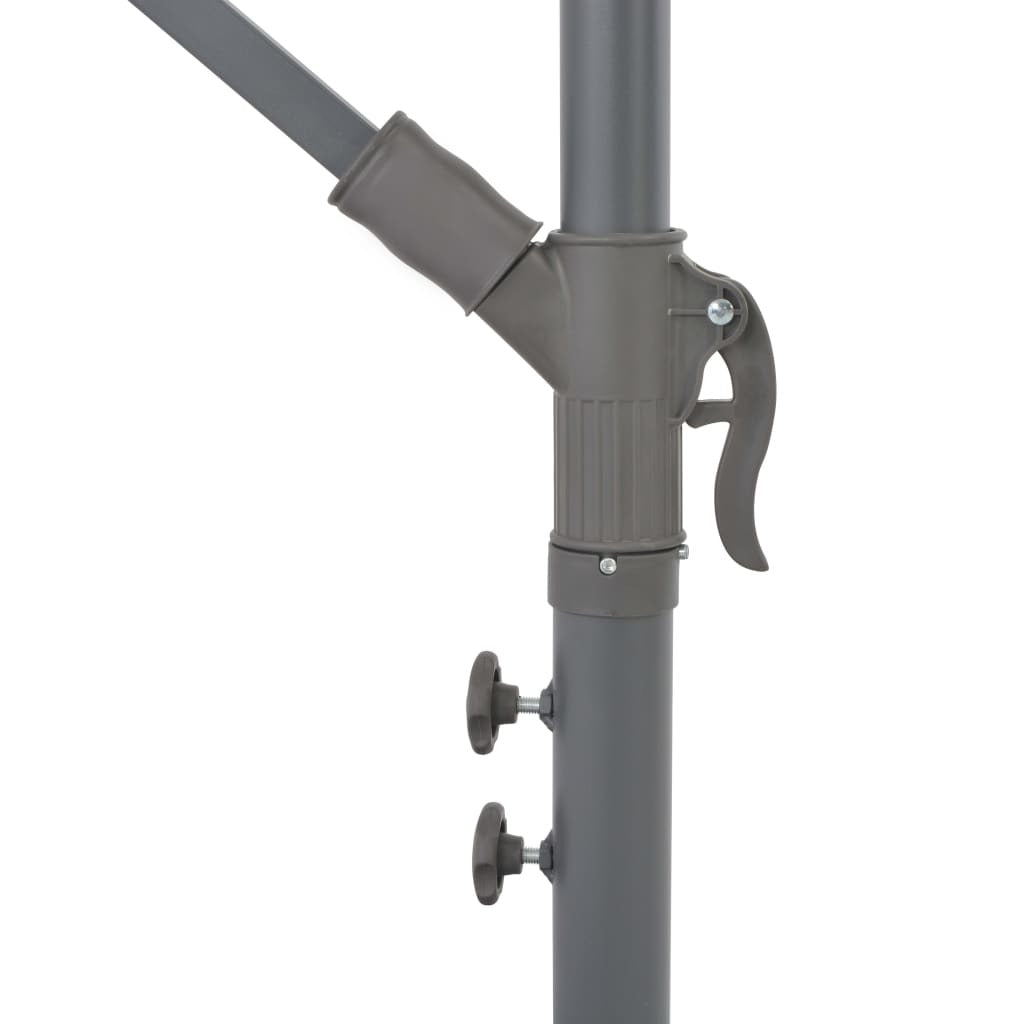 Cantilever Garden Parasol Anthracite Polyester 118.1 in canopy