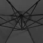 Cantilever Garden Parasol Anthracite Polyester fabric and metal pole