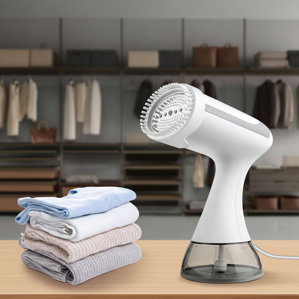 Compact Clothes Steamer Iron for Travel & Home