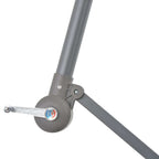 Cantilever Garden Parasol Blue Polyester, Metal Large Tiltable