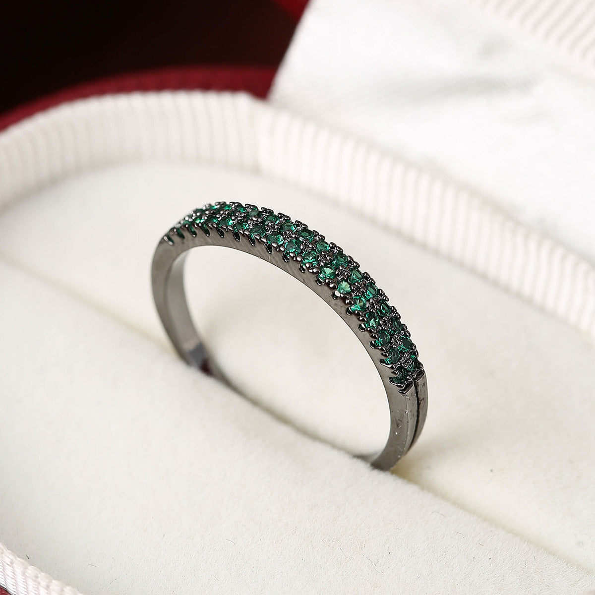 Elegant Color Zircon Bracelet & Ring Set – Minimalist Women's Jewelry
