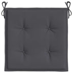 Chair Cushion Set of 4 Anthracite