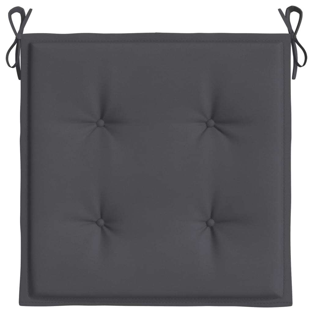 Chair Cushion Set of 4 Anthracite