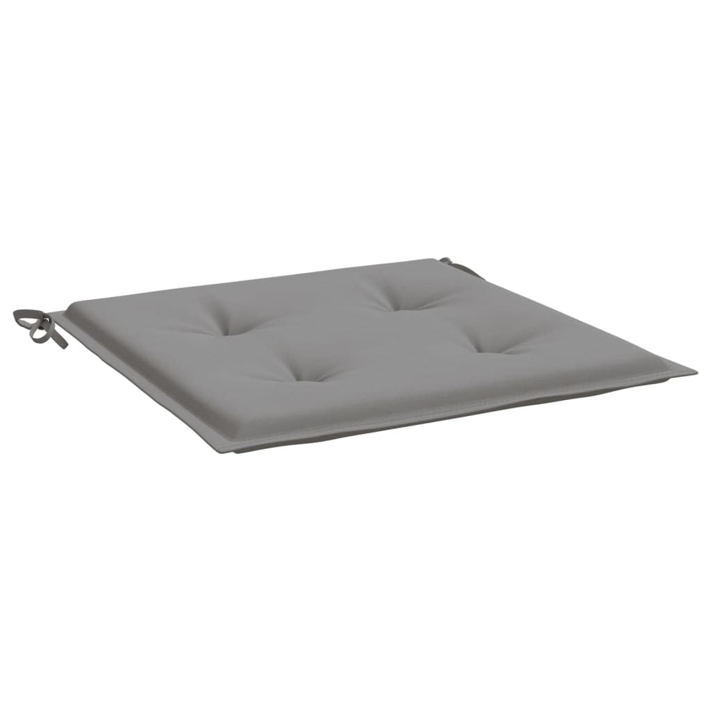 Chair Cushion Set of 4 Grey Oxford fabric (100% polyester)