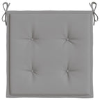 Chair Cushion Set of 4 Grey Oxford fabric (100% polyester)