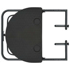Balcony Table Brown Plastic, Steel Medium Foldable