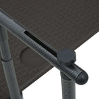 Balcony Table Brown Plastic, Steel Medium Foldable