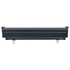 Balcony Side Awning Black Steel, Aluminum, Polyester 41.3 x 98.4 in