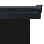 Balcony Side Awning Black Steel, Aluminum, Polyester 41.3 x 98.4 in