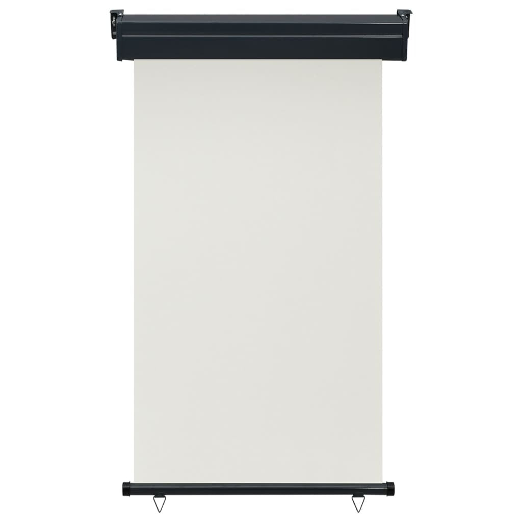 Balcony Side Awning Cream Steel, Aluminum, 100% Polyester