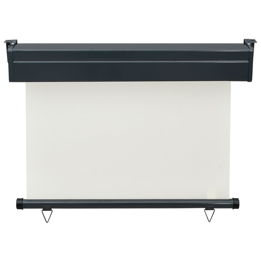 Balcony Side Awning Cream Steel, Aluminum, 100% Polyester