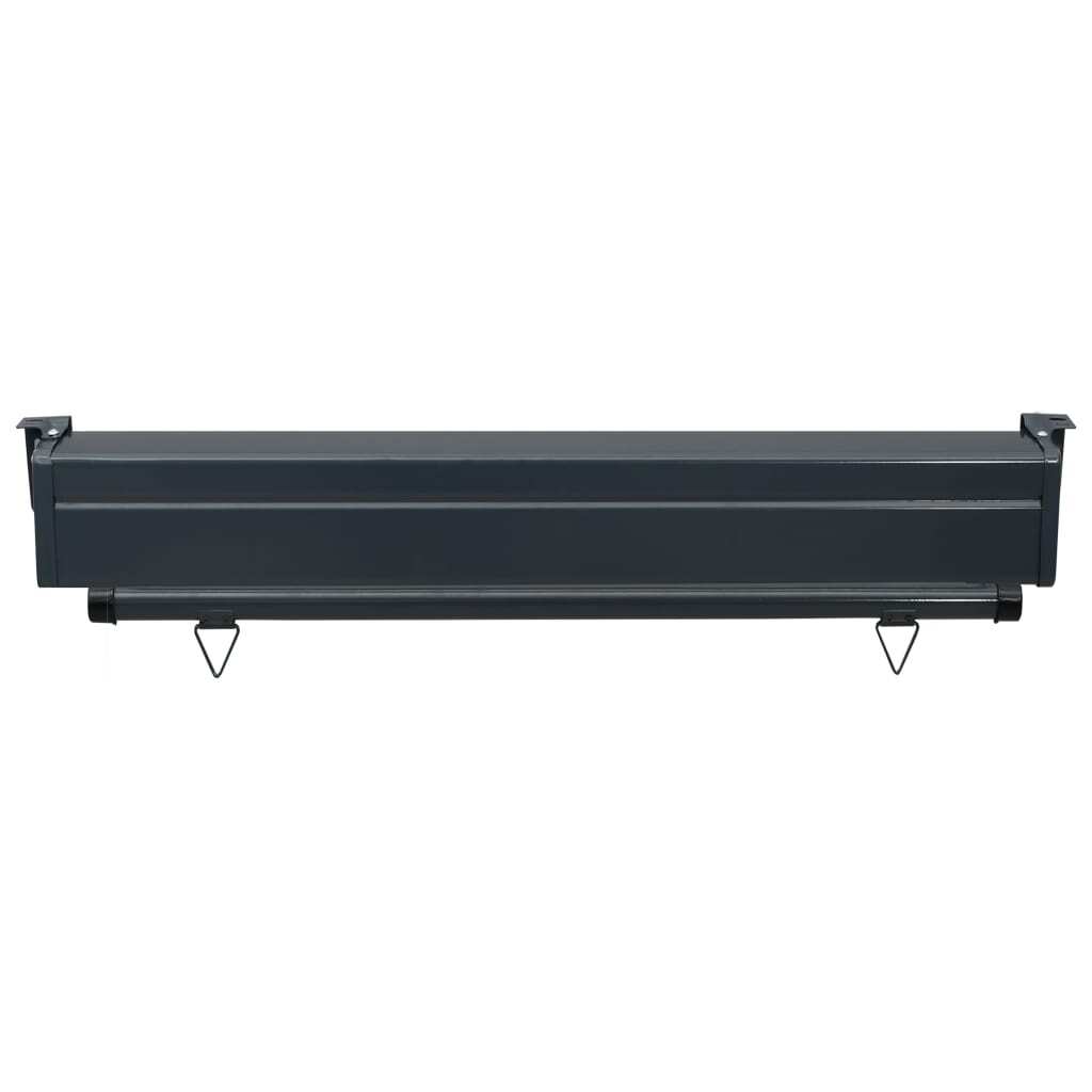 Balcony Side Awning Cream Steel, Aluminum, 100% Polyester