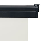Balcony Side Awning Cream Steel, Aluminum, 100% Polyester