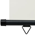 Balcony Side Awning Cream Steel, Aluminum, 100% Polyester