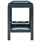 Beverage Cart Green 27.2"x20.9"x28.3" Plastic