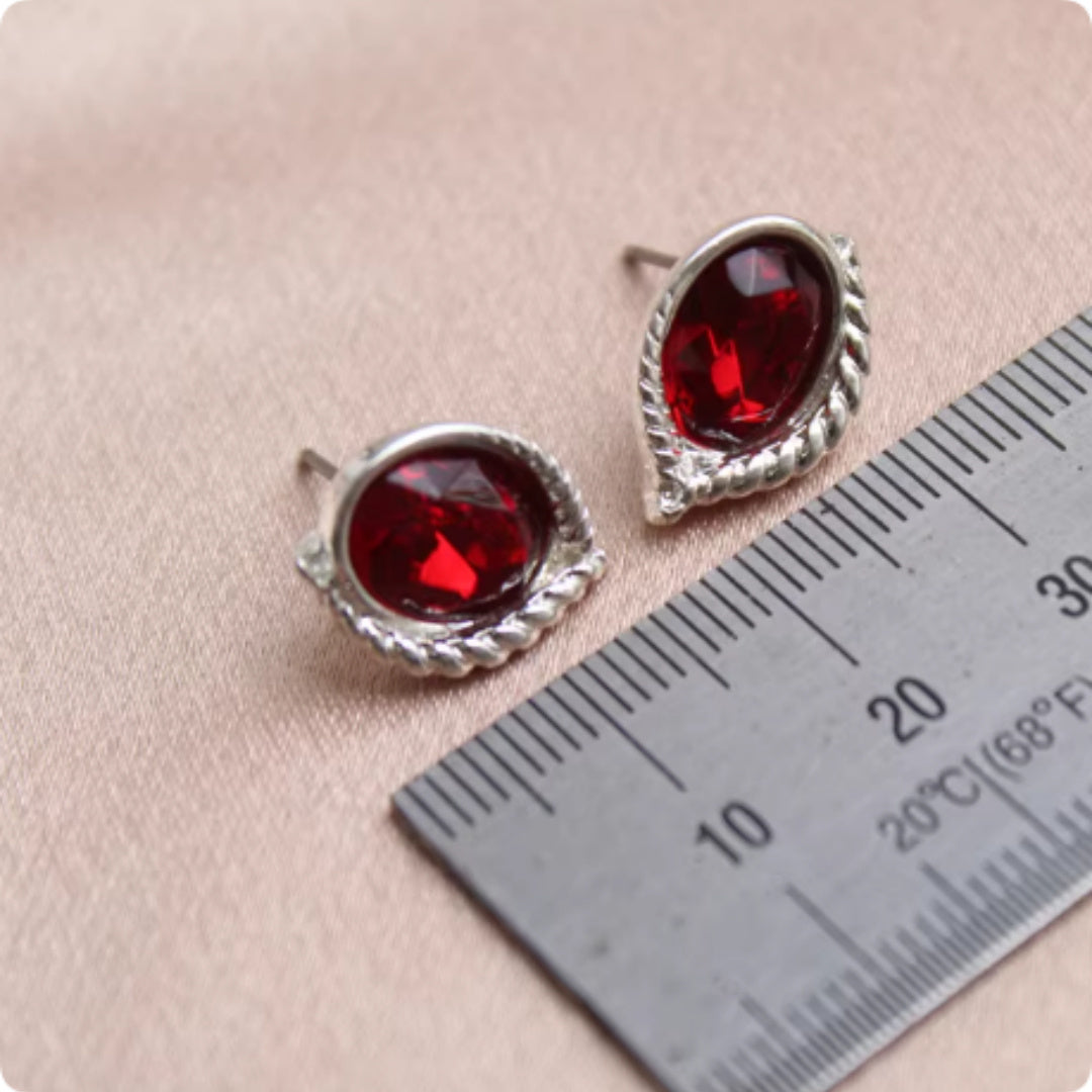 Everyday Rhinestone Inlaid Earrings – Simple & Stylish