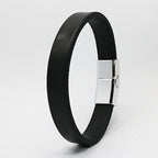 Retro Creative Leather Magnetic Snap Bracelet – Stylish Unisex Accessory