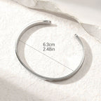 Minimalist Adjustable Bracelet with English Letters