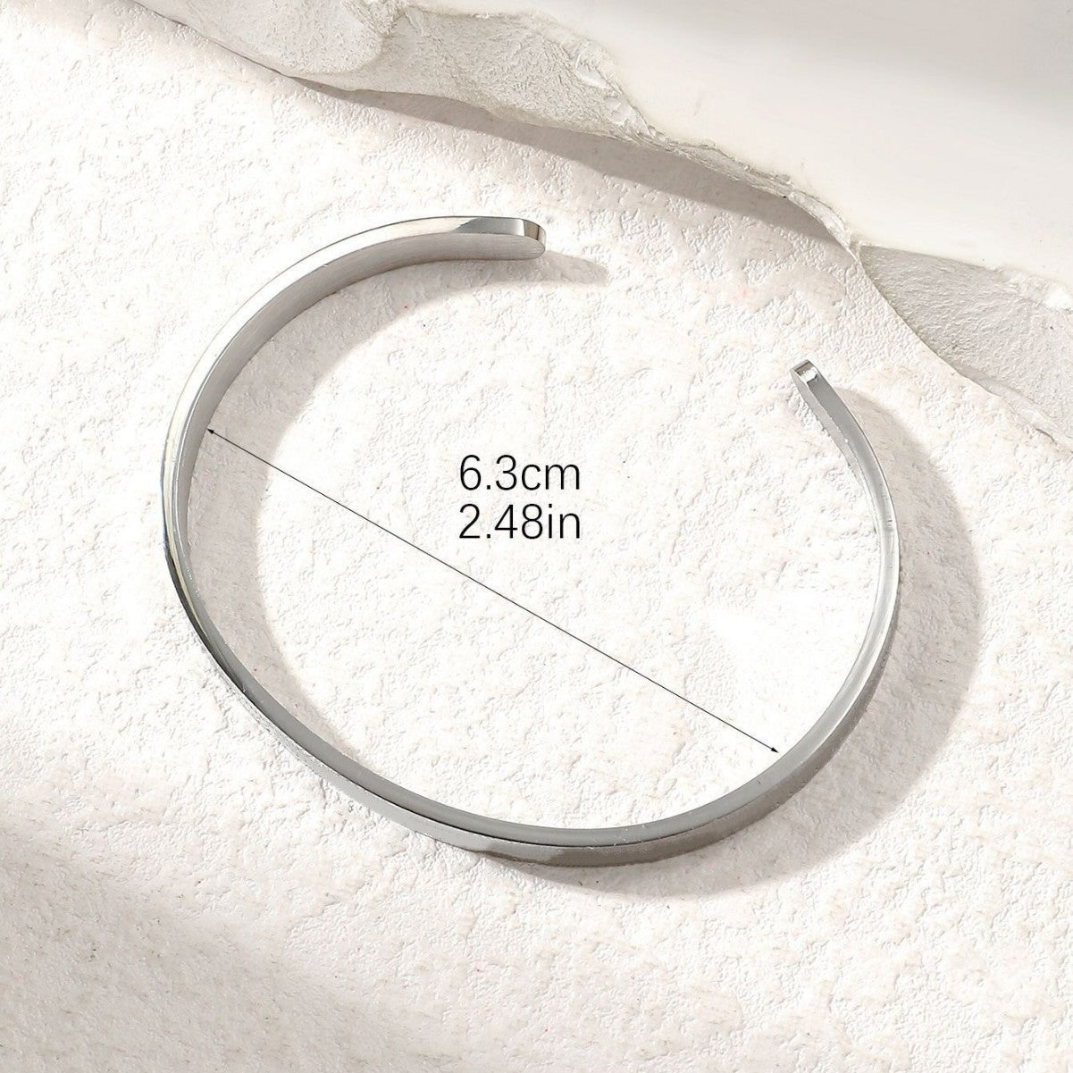 Minimalist Adjustable Bracelet with English Letters