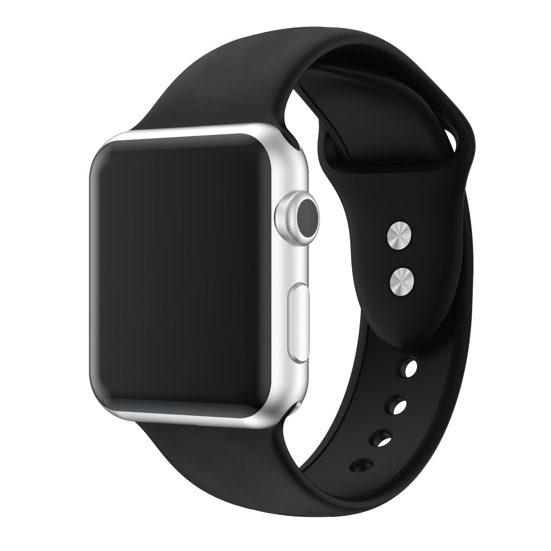 Silicone Watch Strap with Double Pin Buckle
