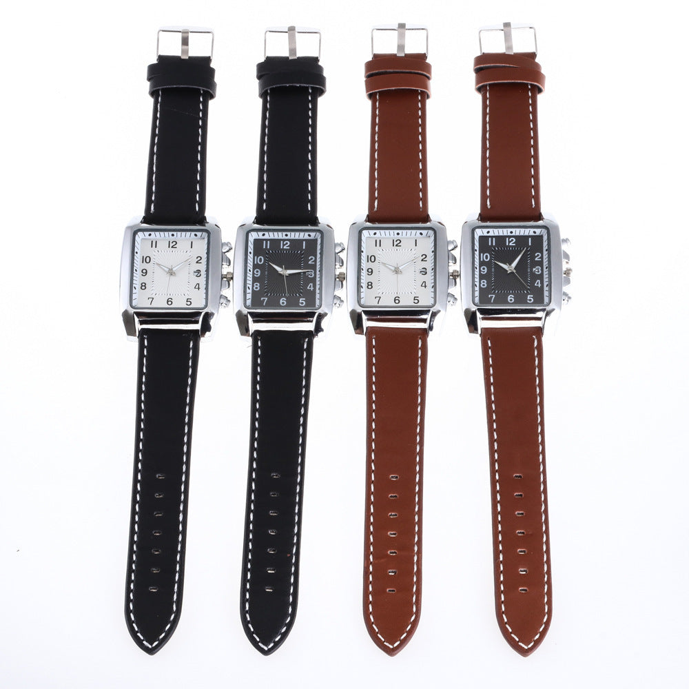 Men’s Stylish Square Dial Fashion Watch