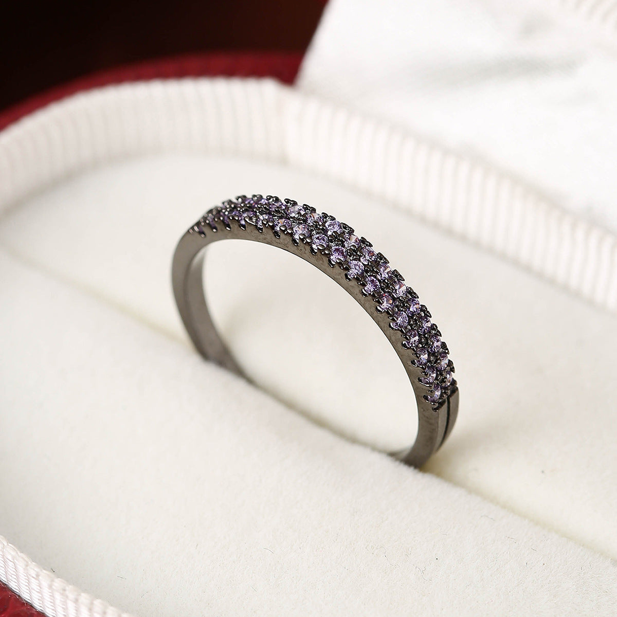 Elegant Color Zircon Bracelet & Ring Set – Minimalist Women's Jewelry