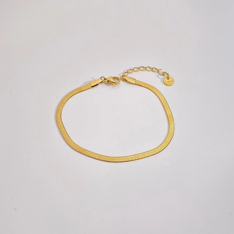 Stainless Steel 5-Piece Bracelet Set – Simple, Fade-Resistant Design