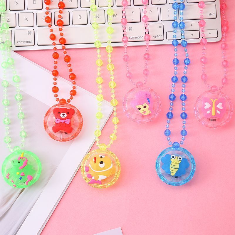 Children’s Luminous Necklace | Transparent Colorful Kids Jewelry Gift
