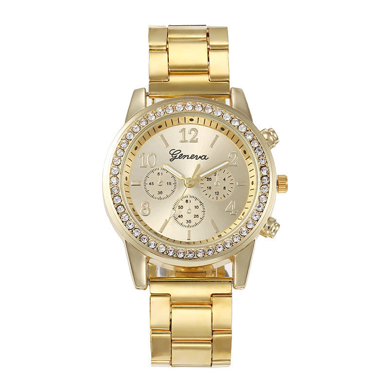 Couple’s Quartz Watch Set – Fashion Steel Band Watches for Men & Women