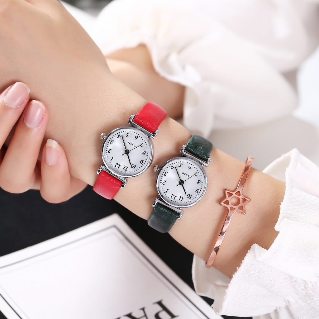 Lightweight Student Quartz Watch with Sleek Thin Band