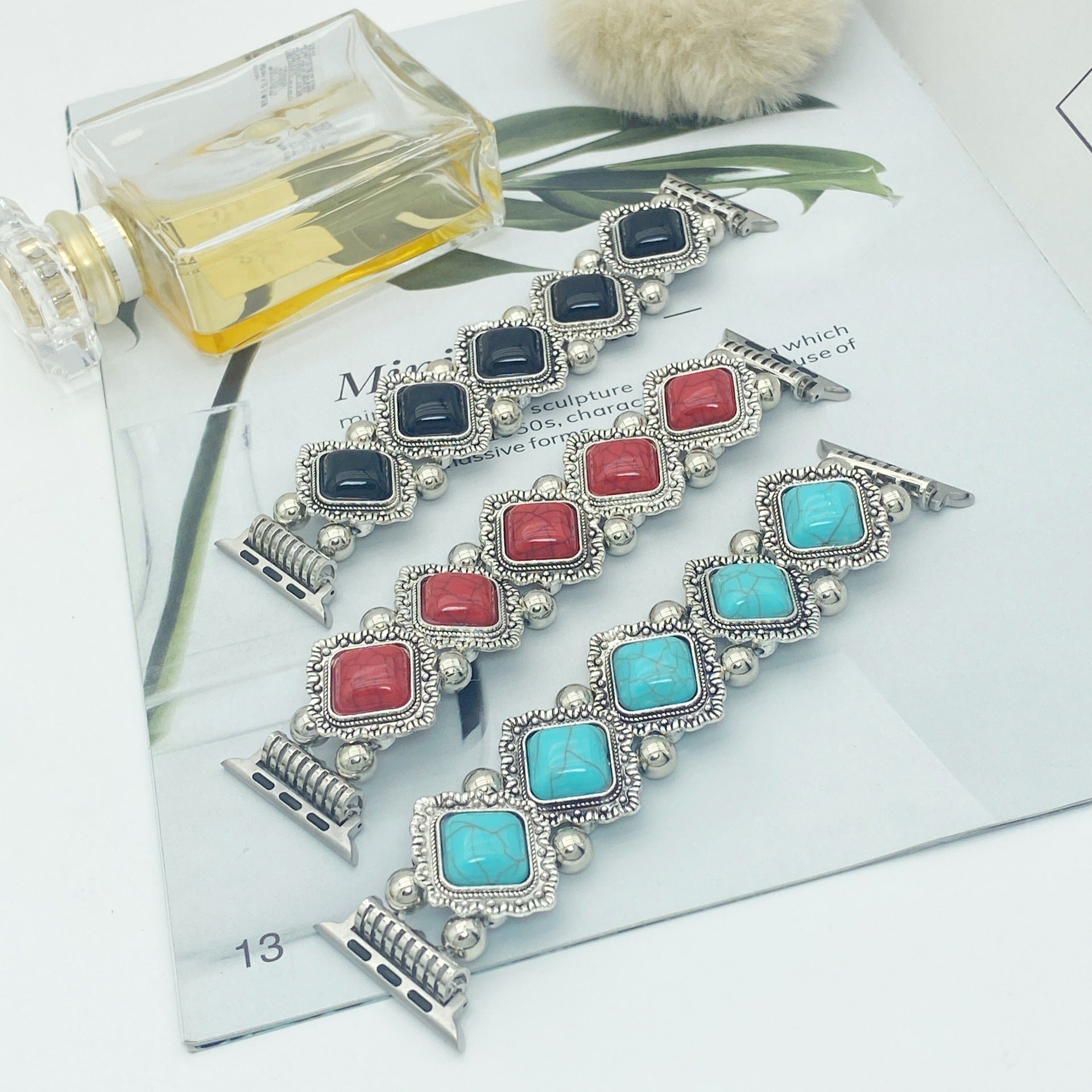 Bohemian Turquoise Smartwatch Strap – Stylish & Comfortable Replacement Band
