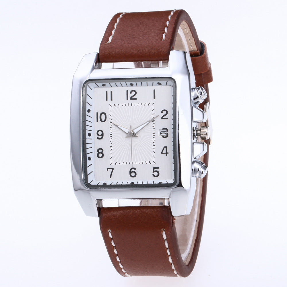 Men’s Stylish Square Dial Fashion Watch