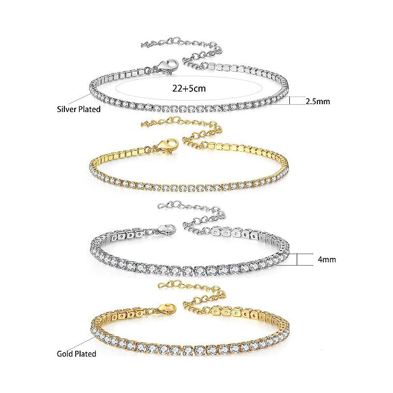 Shiny Rhinestone Beach Anklet – Trendy Loose Diamond Style Jewelry