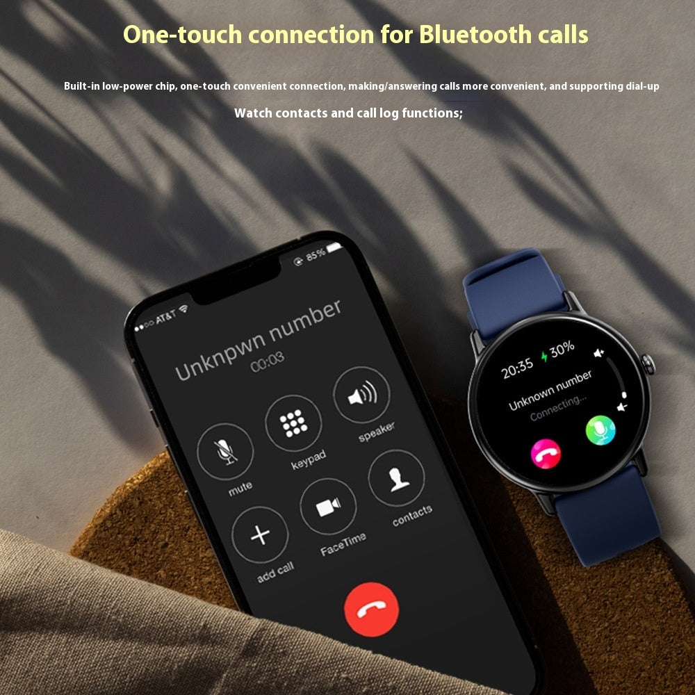 Smartwatch with Blood Glucose, Heart Rate, and SpO2 Monitoring | Bluetooth Calling & Sports Tracking